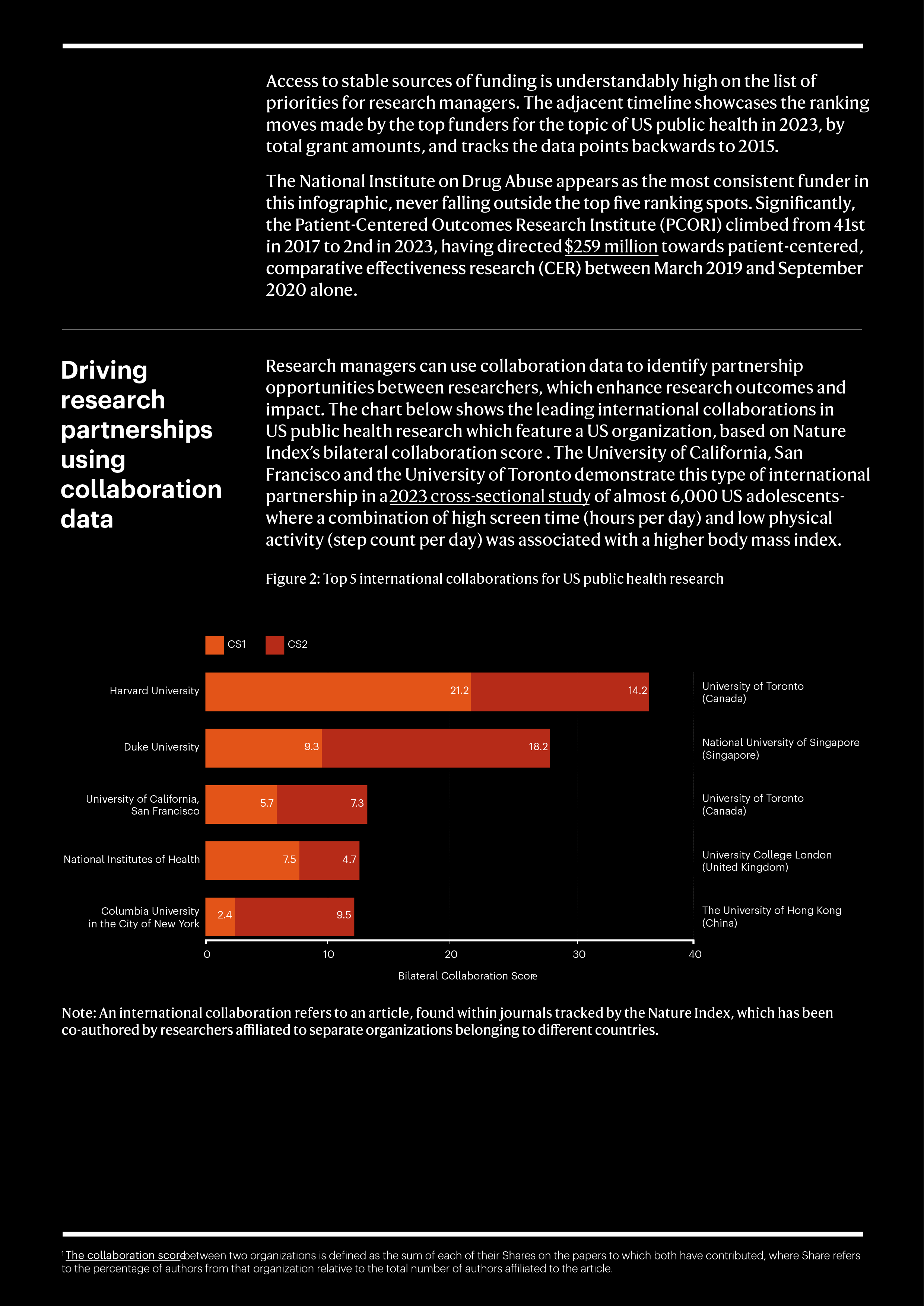 first page of Public Health research information flyer for EARMA2024